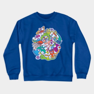 Strengthen friendship bond with weird and dangerous sea creatures Crewneck Sweatshirt